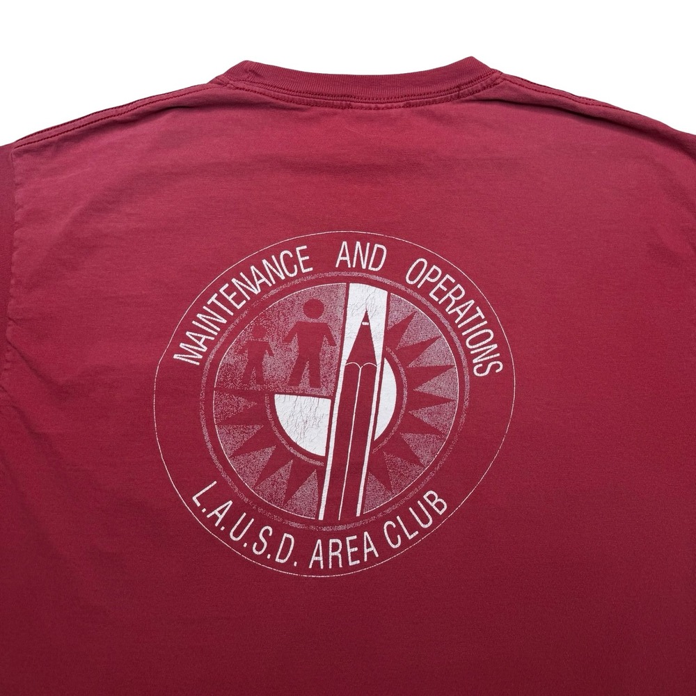 Vintage LAUSD Los Angeles School employee maintenance department shirt
